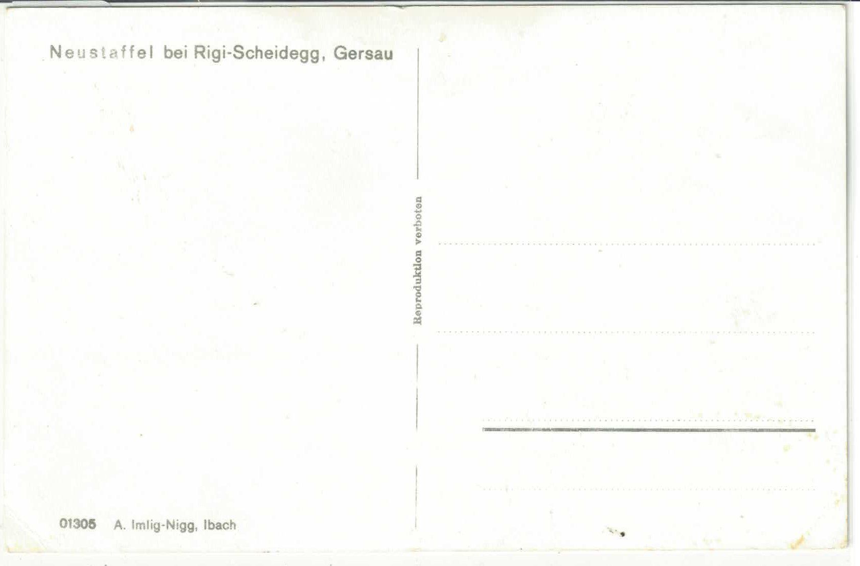 Cartes postales: Neustaffel bei Rigi-Scheidegg - Gersau – D'occasion à Ettingen par Kartenplanet 1