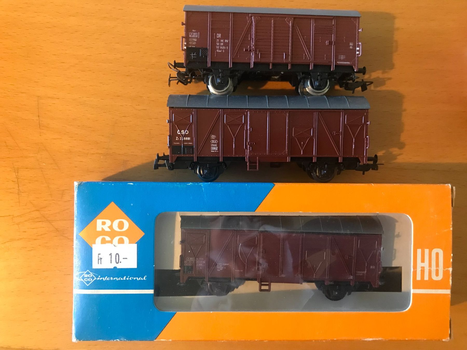 Roco Modelleisenbahnen: 3x DB/CSD/DR Güterwagen 2x Roco 1x PIKO – Gebraucht aus Luzern von mey_s13