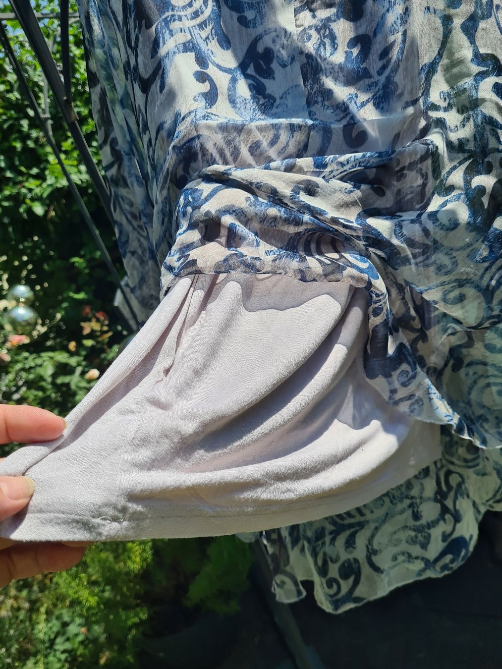 Camicette: Tesini Bluse Damen Grösse 42 gemustert leicht transparent gu – Usato da Dussnang venduto da Mak13 2