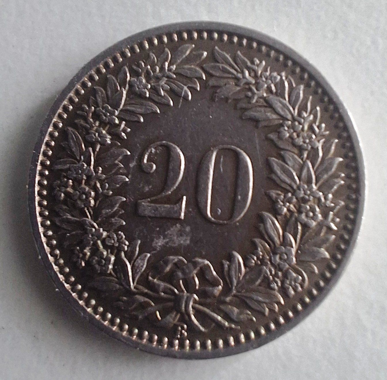 Tutti le monete: Schweiz 20 Rappen 1938 B – Usato da Rothenburg venduto da Lugo 1