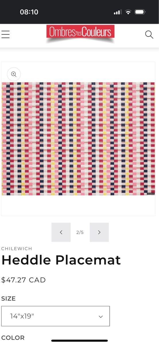 Dessous de verre: 4x Tischset / placemat Chilewich – D'occasion à Nyon par Ninuscka 3