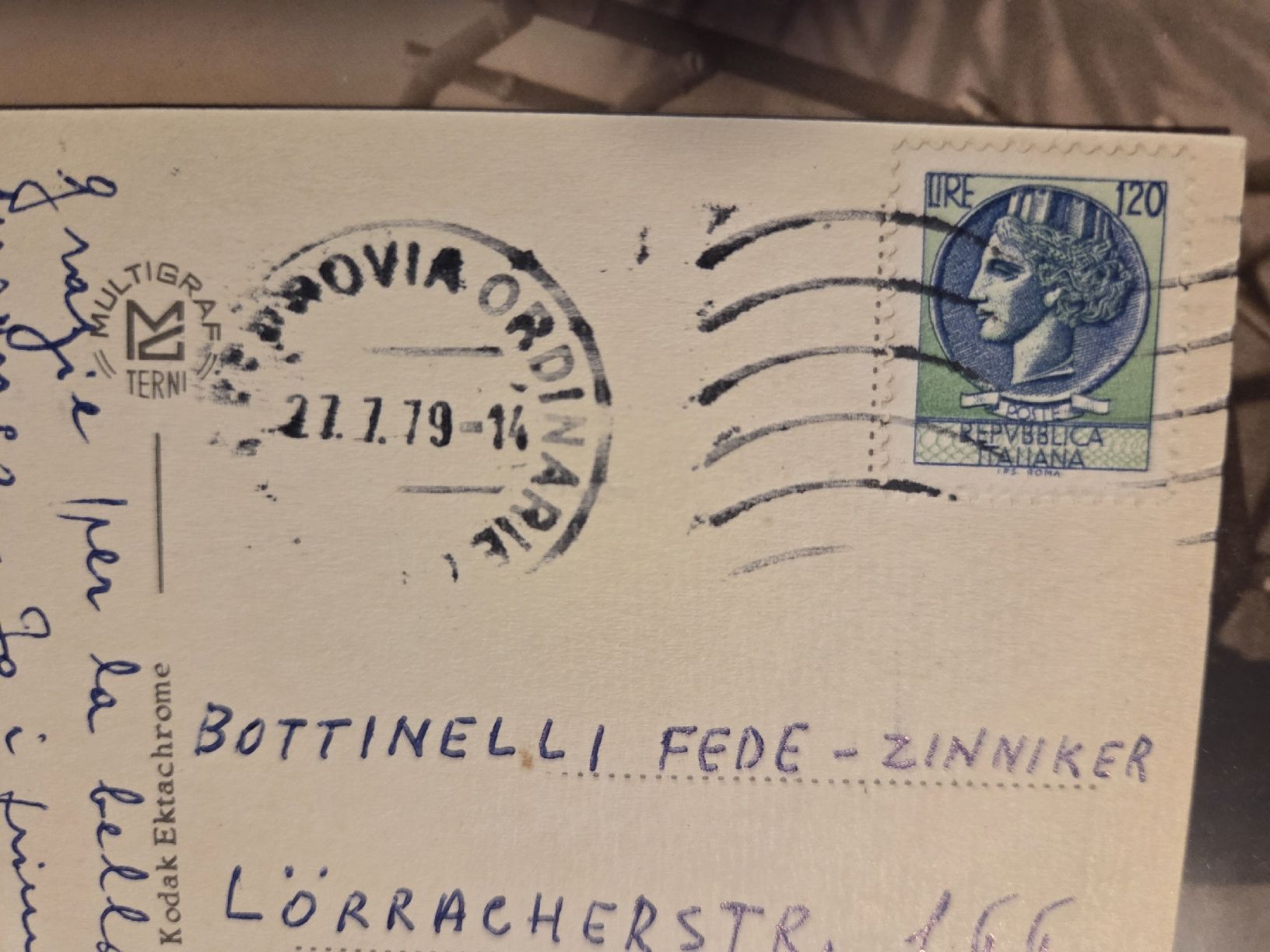 Cartoline postali: Ansichtskarte Rom Italien 1979 – Usato da Dintikon venduto da Vexi 1