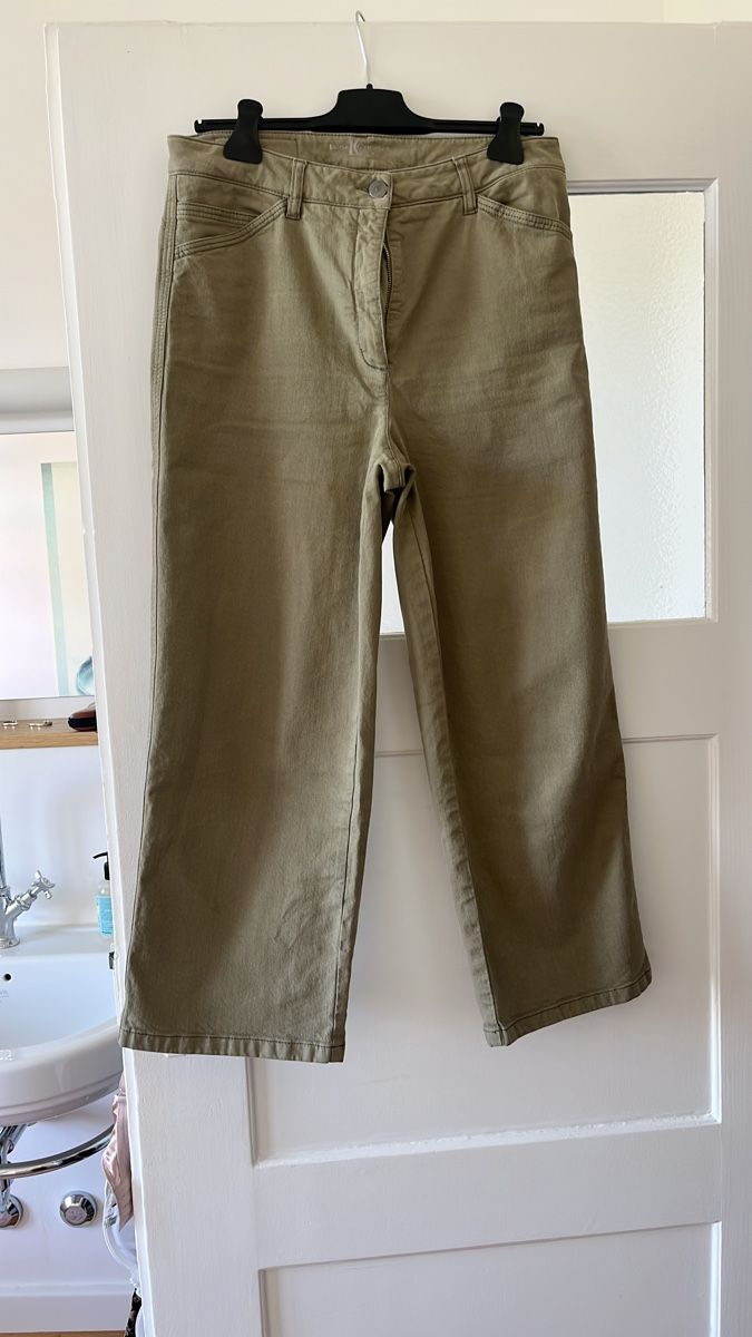 Luisa Cerano Pantaloni: Luisa Cerano: Khaki Hose Grösse 38 – Nuovo (secondo la descrizione) da Bern venduto da Boston05