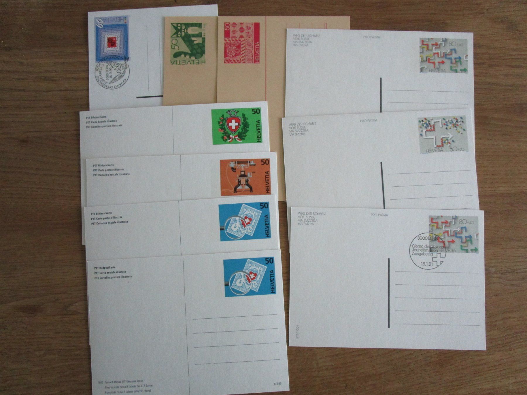 Karten: Lot Bildpostkarten, 10 Stk – Gebraucht aus Rubigen von Menthe 1