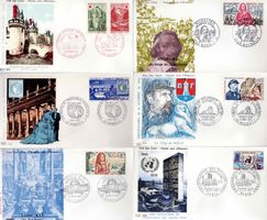 6 Stück FDC Frankreich