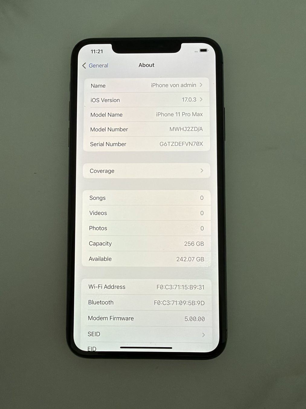 Apple Telefoni cellulari / Smartphones: iPhone 11 Pro Max 256 GB Space Grau + Hülle – Usato da Rotkreuz venduto da absolutely.ayra 3