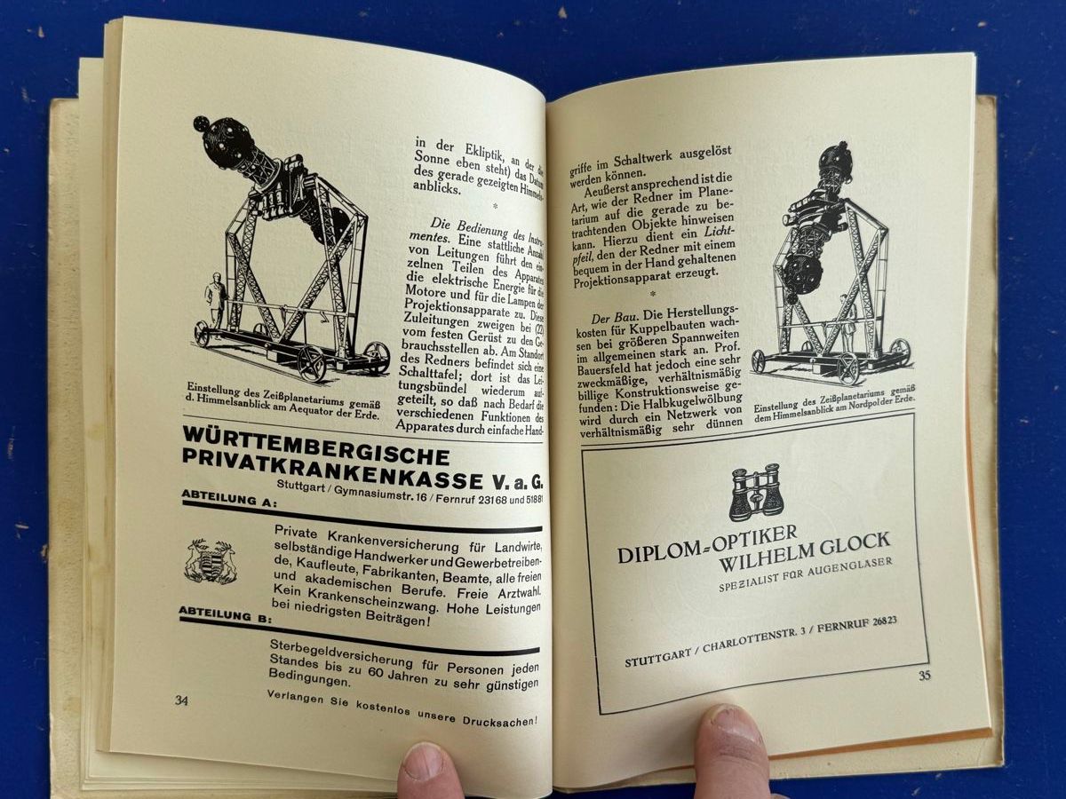 Libri: Stuttgarter Planetarium. Astronomie. 1928 – Usato da Adliswil venduto da buch_und_kunst 6