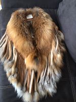 Poncho Cape Pelz Rotfuchs