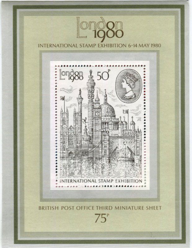 Tutti i francobolli: Block "Briefmarkenausstellung". England – Nuovo e nell'imballaggio originale da Basel venduto da Butsch5