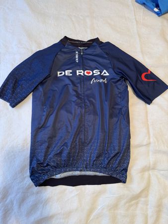 Maglia ciclismo De Rosa Friends blu taglia L made in Italy