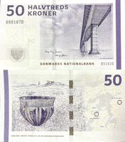 Dänemark 50 Kronen 2016 P-65h Sign Jensen+Sorensen UNZ