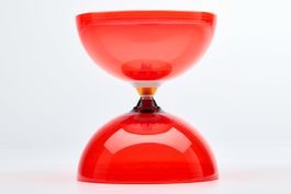 Diabolo gross mit Kugellager rot, neu