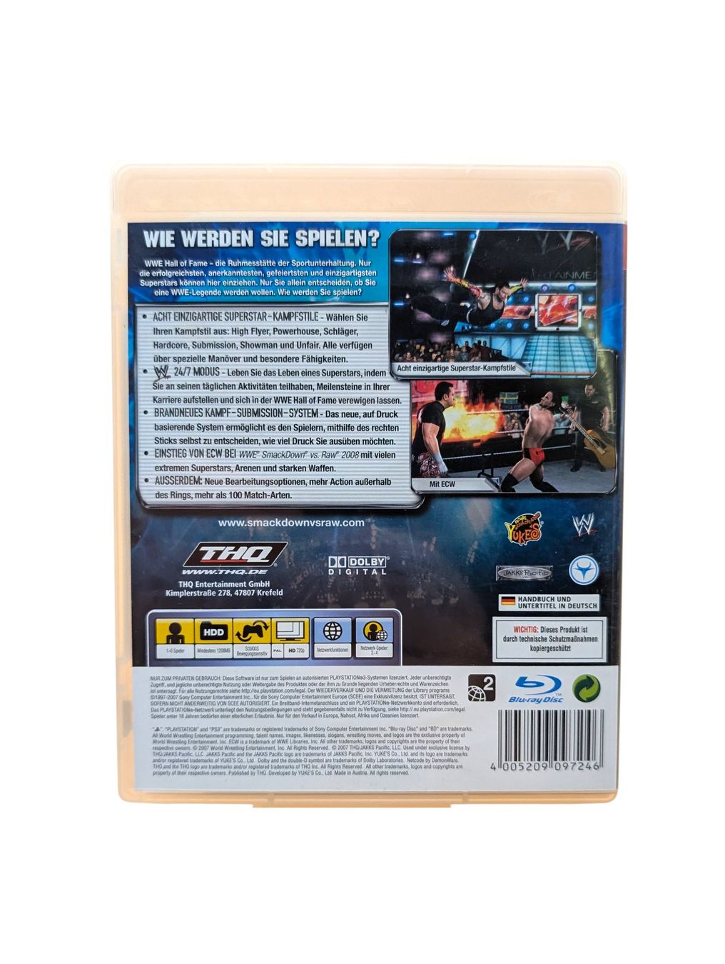 Sony Giochi: WWE SmackDown vs. Raw 2008 PS3 – Usato da Domat/Ems venduto da IsseldorsShop 1