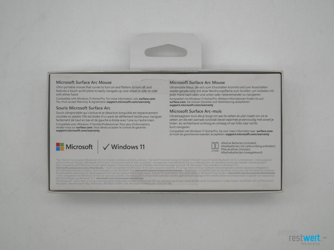 Microsoft Souris: MICROSOFT Surface Arc Maus, Schwarz – Neuf (Voir description) à Winterthur par Restwert_Winterthur 5