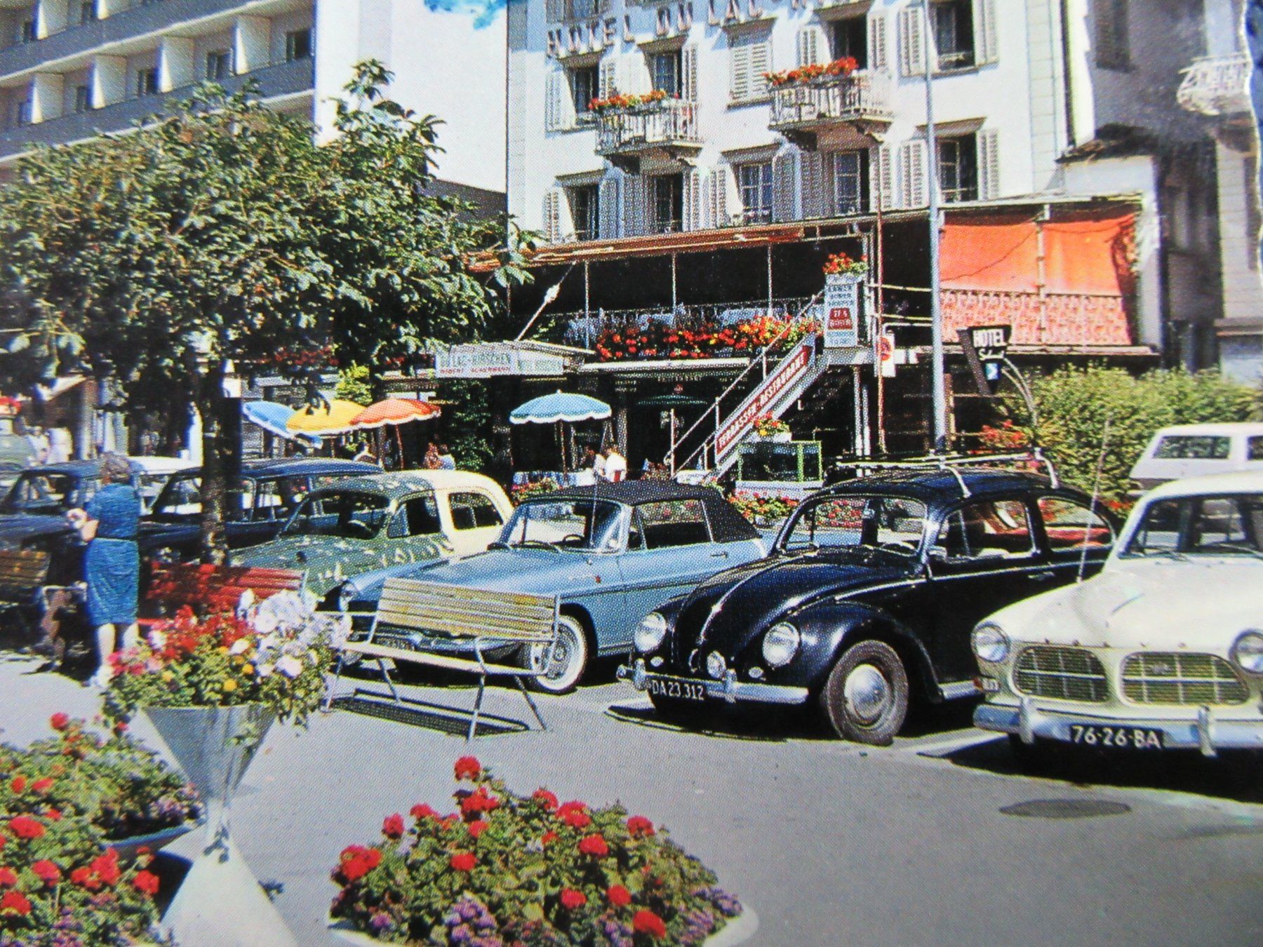 Ansichtskarten: BRUNNEN QUAI OLDTIMER AUTOS SZ AK 1973 – Gebraucht aus Ettingen von Hausi4711 1