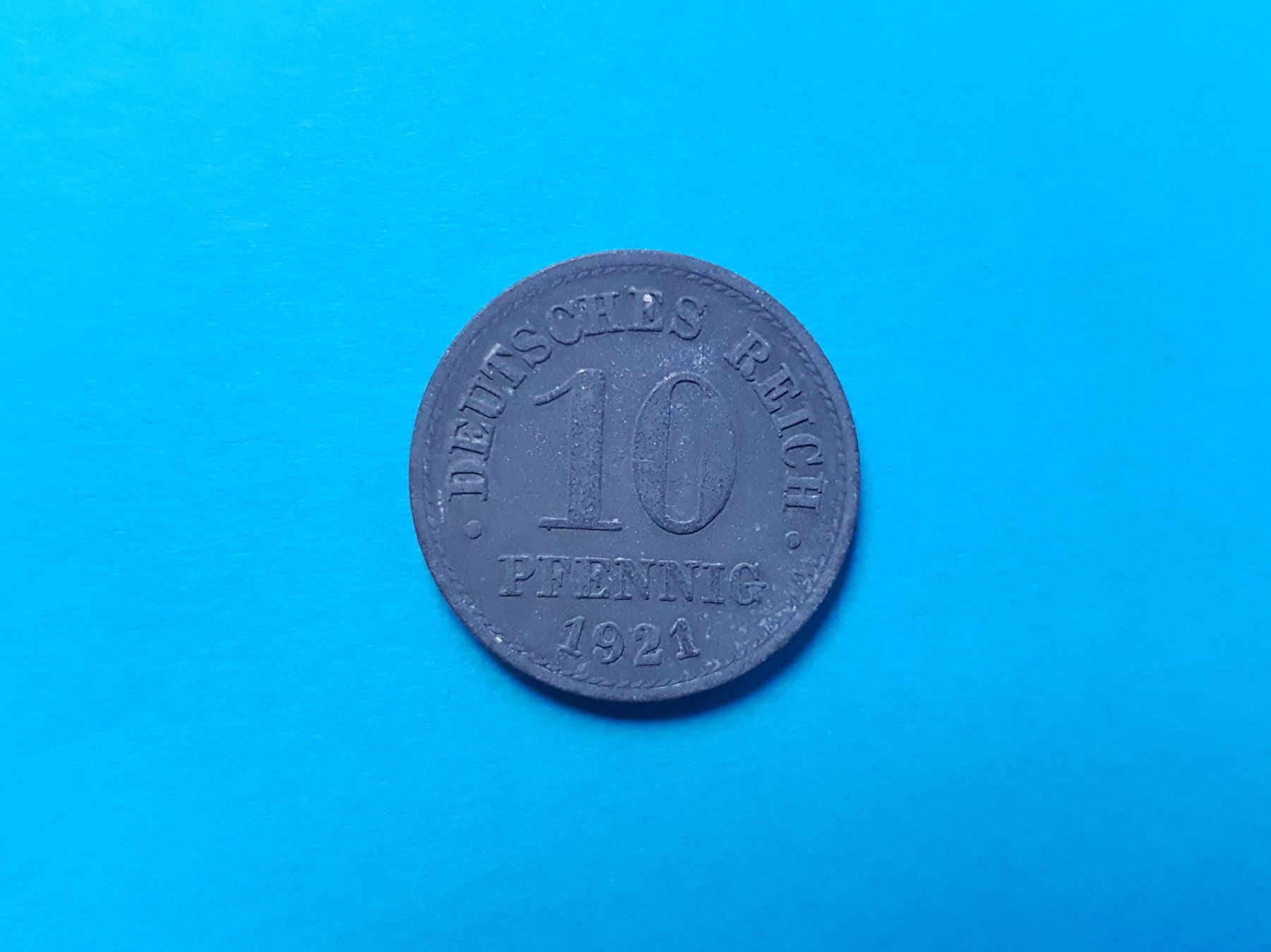 Alle Münzen: 10 Pfennig - Deutsches Reich 1921 – Gebraucht aus Reinach BL von Dexy62