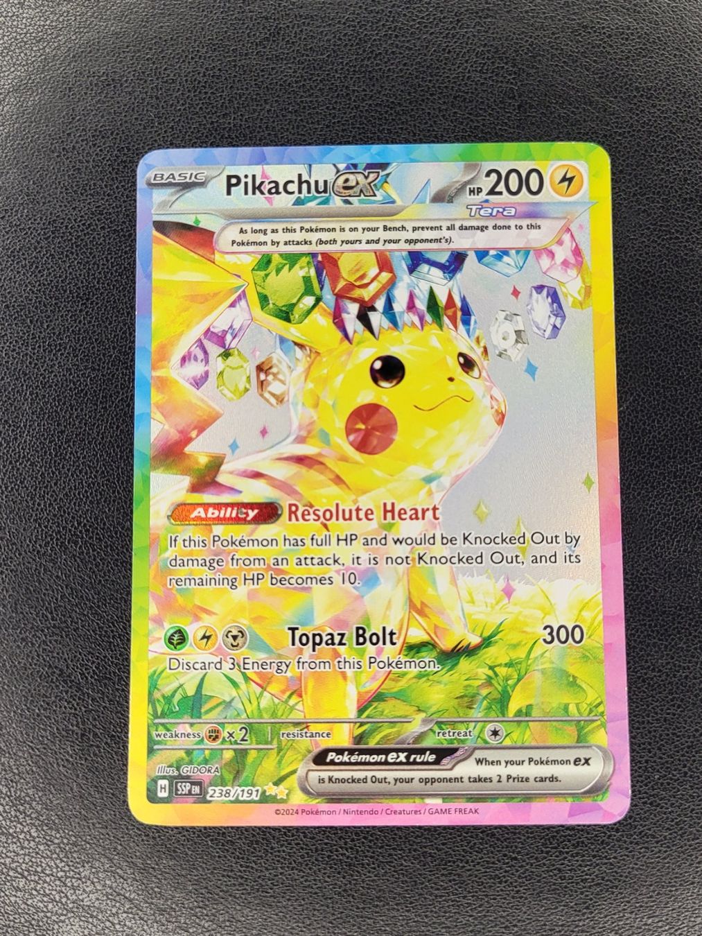 Pokémon Carte collezionabili: Pikachu ex (Surging Sparks 238/191) – Usato da Erlenbach ZH venduto da ram_mjn5