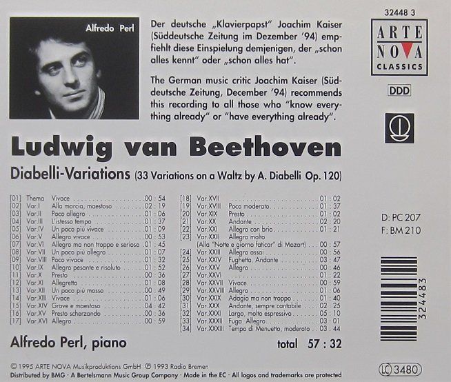 Beethoven - Diabelli-Variations (Alfredo Perl) | Kaufen Auf Ricardo