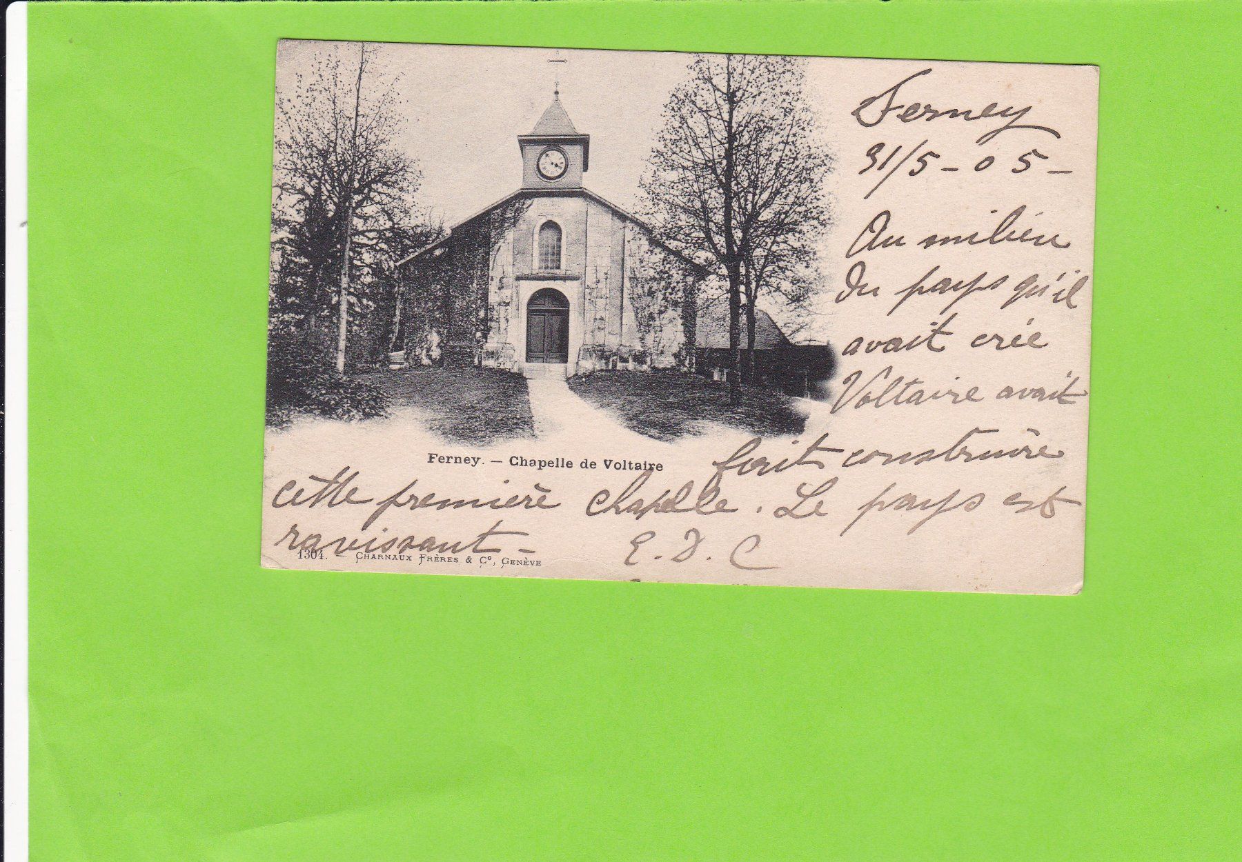 Cartoline postali: Ferney-Chapelle de Voltaire – Usato da St. Peterzell venduto da neckertal