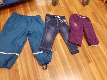 Jeans Thermo und Regenhose gr 80 B20