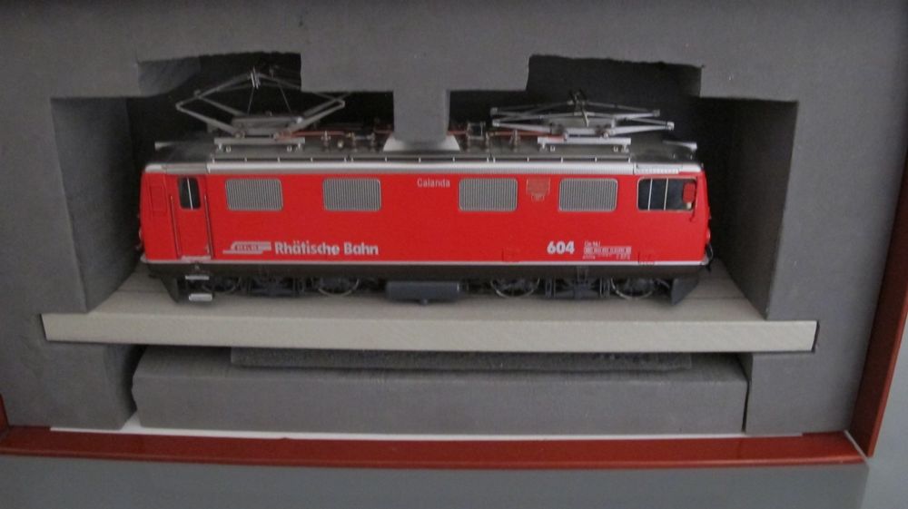 RhB E-Lok Lemaco Ge 4/4 Calanda rot Kat. No. 0m-004/2 in OVP (Gebraucht ...