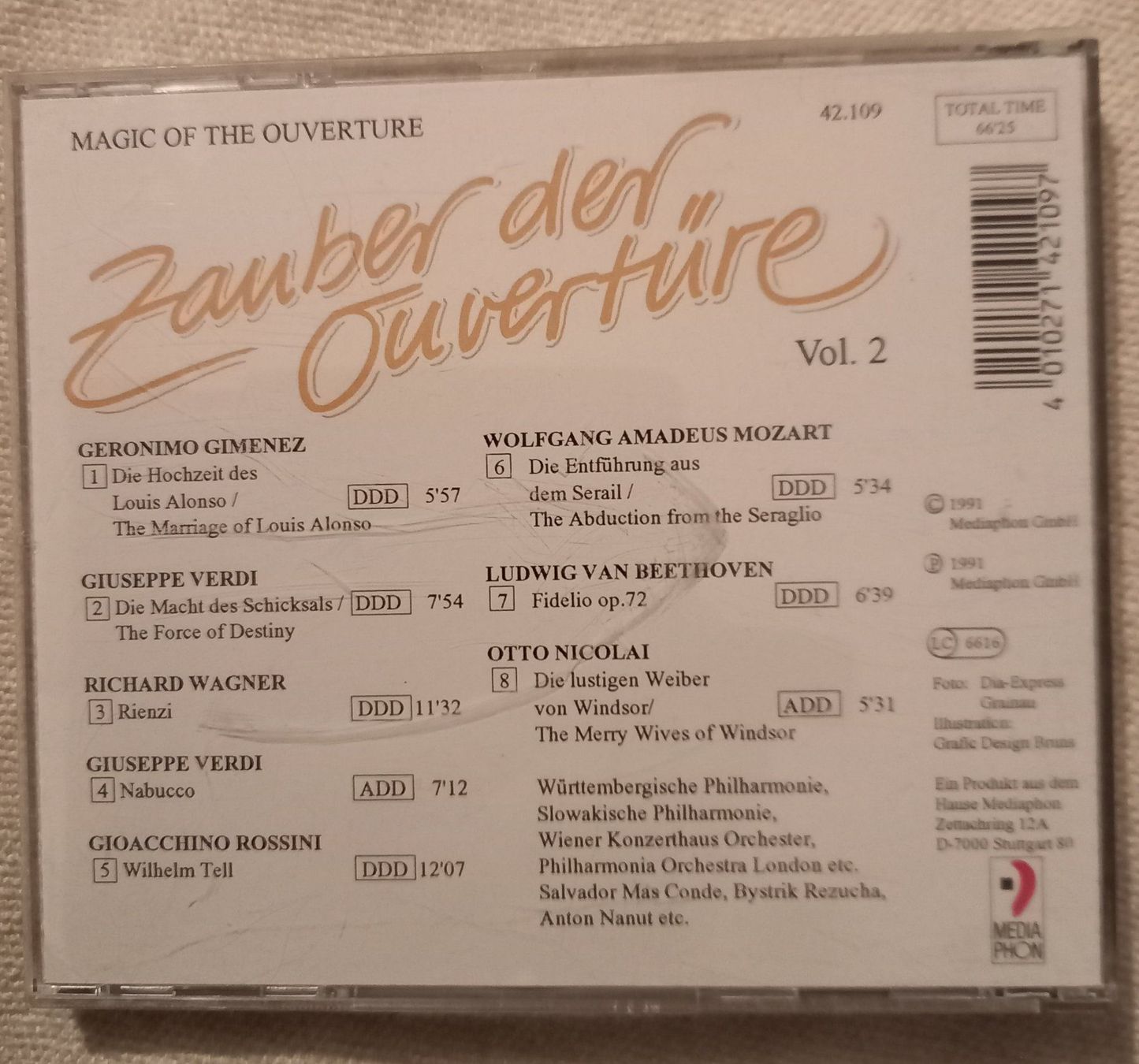 CD: KLASSIK-CD "ZAUBER DER OUVERTÜRE" – Usato da Binningen venduto da mar_2jlr 1