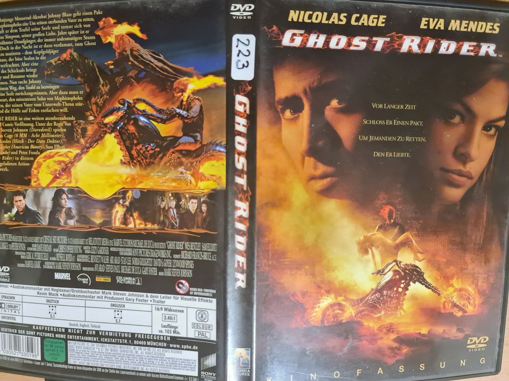 Ghost Rider DVD Nicolas Cage Eva Mendes Film Action (Gebraucht) in ...
