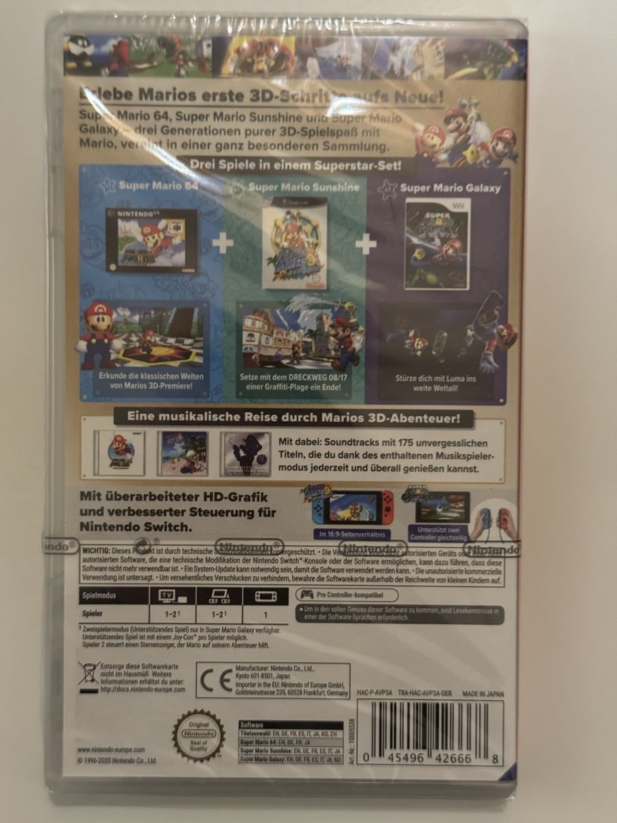 Nintendo Spiele: NEU Super Mario 3D All Stars - Nintendo Switch – Neu und originalverpackt aus Zürich von jabo22 1