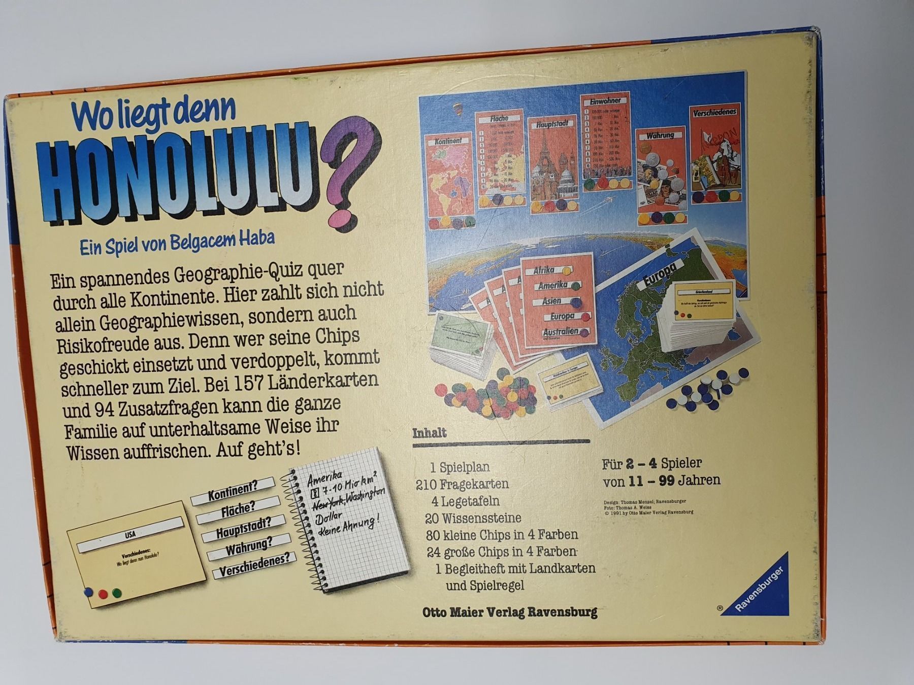 Ravensburger Giochi: Wo liegt den Honolulu ? Brettspiel – Usato da Oberdorf BL venduto da BaldenEagle 5
