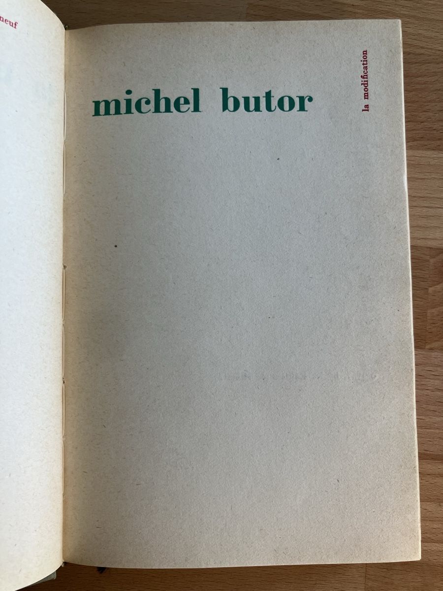 Libri: M. BUTOR - La Modification – Usato da Lausanne venduto da Willandco 4