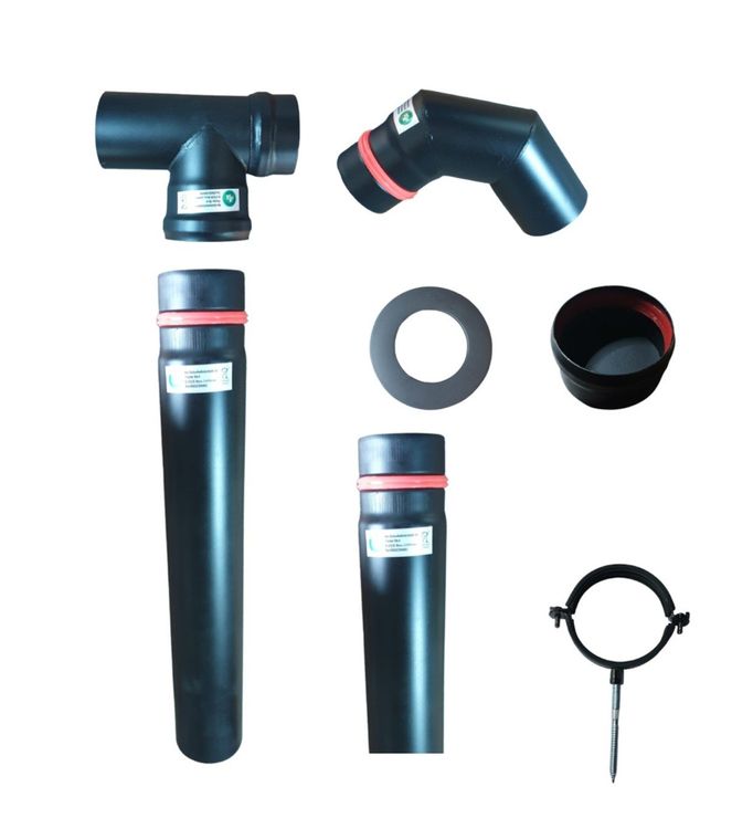 Rauchrohr Set 80 Mm Ofenrohr Fur Pelletofen