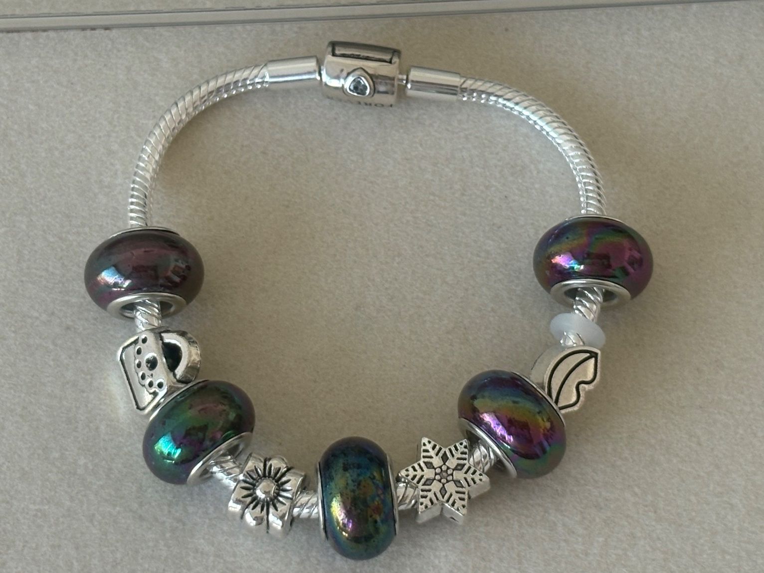 Armbänder & -reifen: Luxus Elegante 18 cm Armband/Beads Farbe :Silber/Multicolore – Neu (gemäss Beschreibung) aus Biel-Bienne von Roserosse13 6