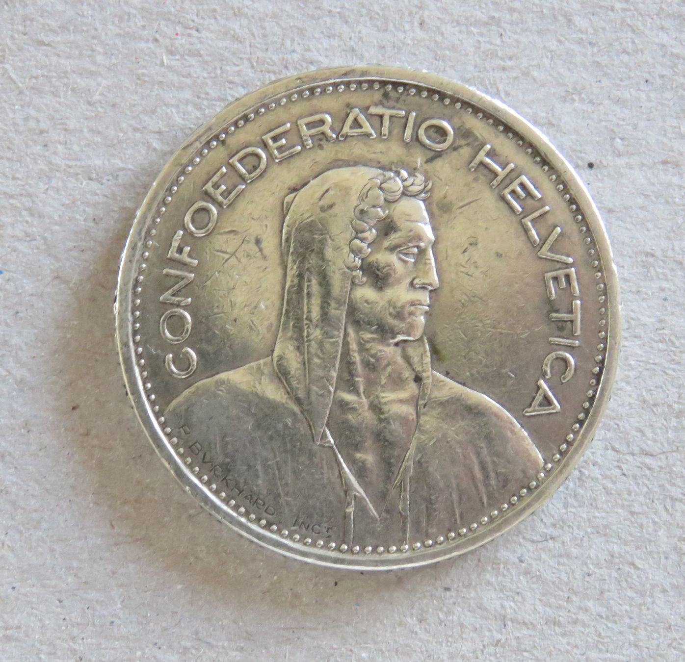 Tutti le monete: 5.- Fr.  1933, Silber – Usato da Kreuzlingen venduto da Koi4 1
