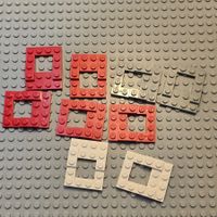 Lego 9 x Stück Chassis 4x5 (4211)