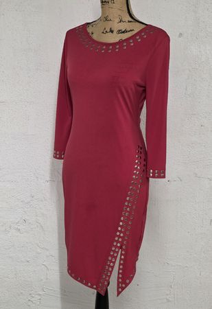 Rotes Kleid von Bodyflirt, Grösse 36/38, mit Nieten Details