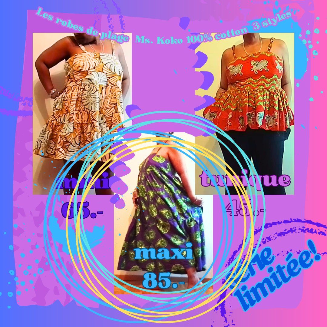Vestiti: Robe maxi Ms.Koko 100% coton collection estivale – Nuovo e nell'imballaggio originale da Bernex venduto da Only3Sewing