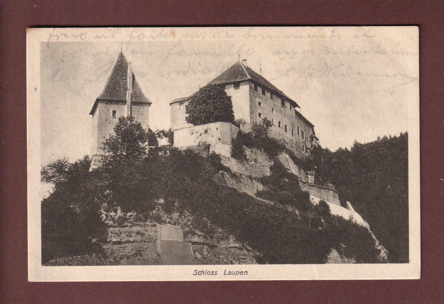 Cartoline postali: Schloss LAUPEN - 1917 – Usato da Pully venduto da nicecards-shop
