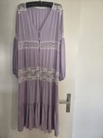 Verträumtes Nachthemd Lila mit Spitze, Grösse L, Neu!