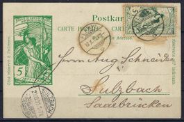 U.P.U. Top Postkarte gest. FLAWYL19.X.00.- SULZBACH 20.10.00