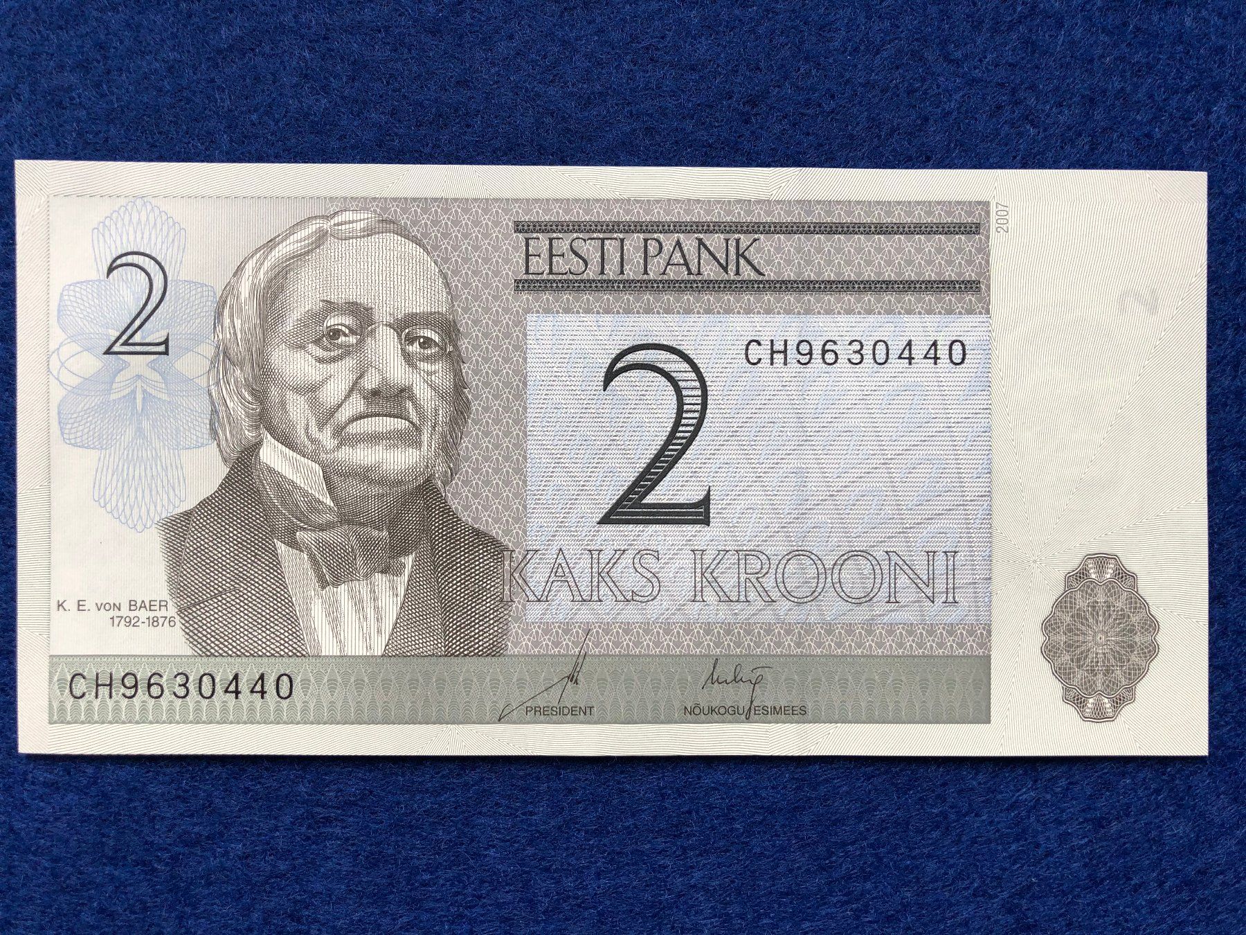 Banconote: Estland 2007 - 10 x 2 Krooni UNC – Nuovo e nell'imballaggio originale da Pfäffikon SZ venduto da Sieben77 2