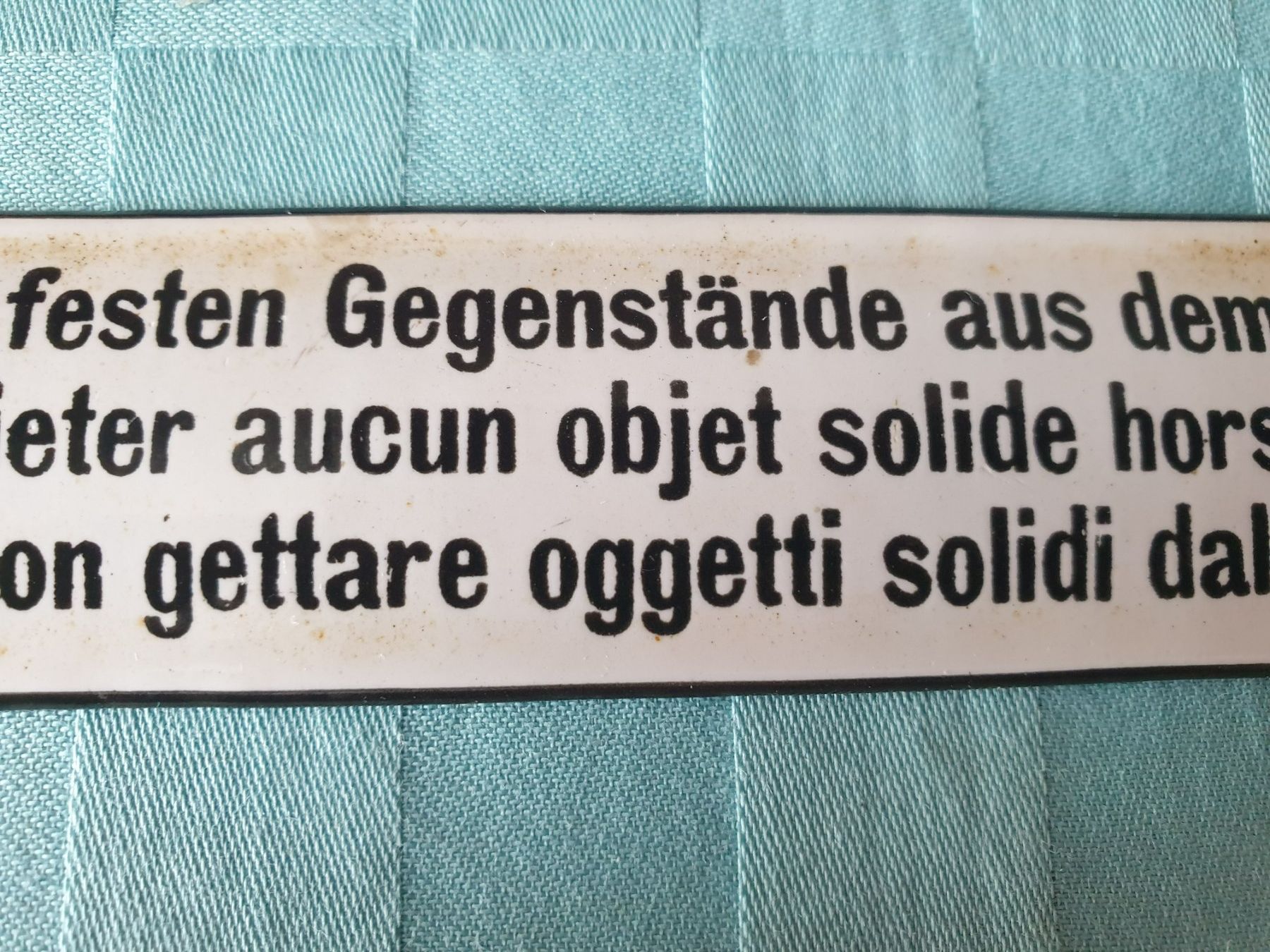 SBB/CFF/FFS Schilder: altes Email Schild Zug SBB Wagen – Gebraucht aus Mörschwil von spirspi 2