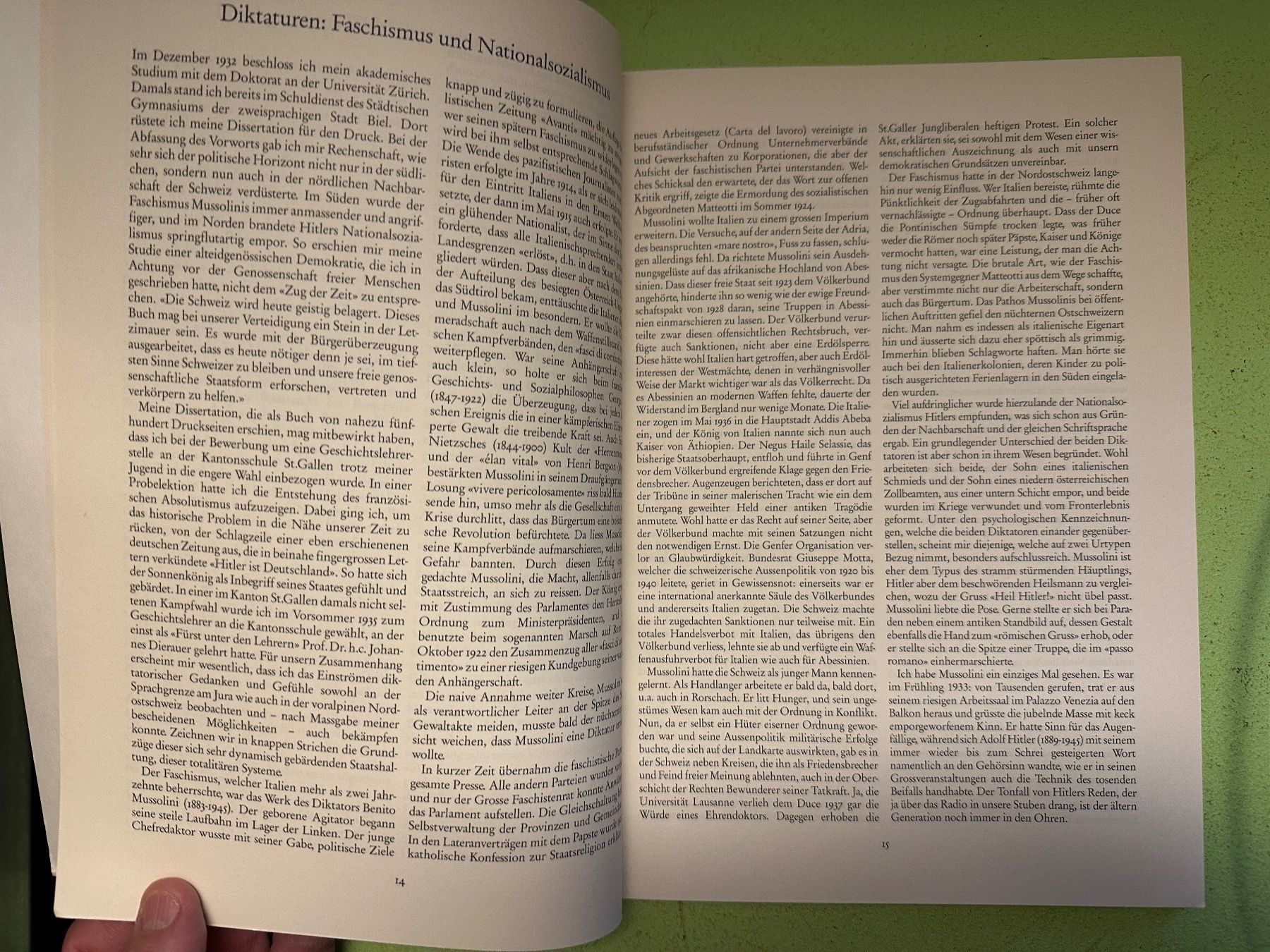Libri: Georg Thürer: Eidgenössische Erinnerungen. – Usato da Zürich venduto da allp 6