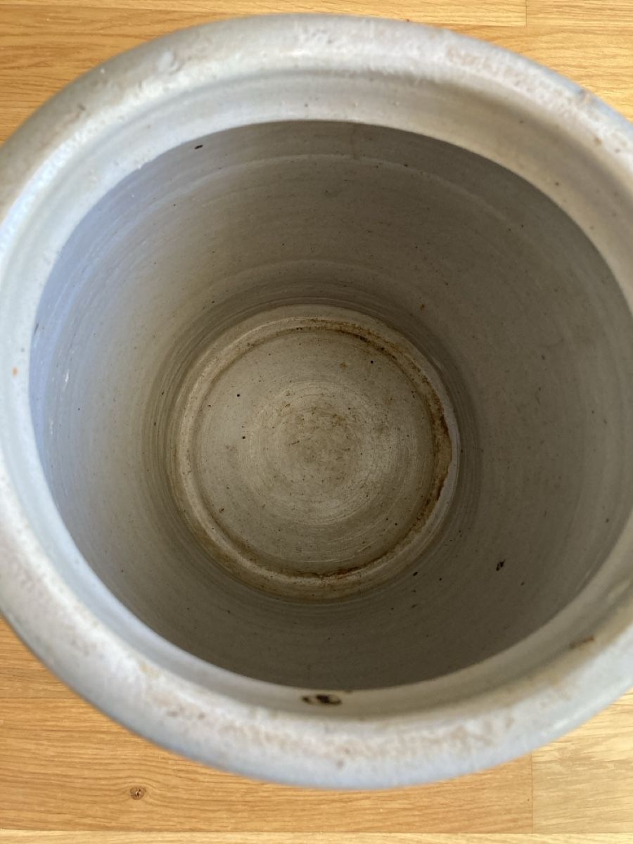 Pentole: Rustikale Steingut Vase/Übertopf mit blauem Deko – Usato da Staad SG venduto da gab_7dr9 2