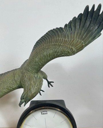 Orologi da terra & Orologi da parete: Grosse Adler Skulptur Tischuhr – Usato da Bruettisellen venduto da Collector_Store 1