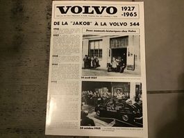 Volvo 1927-1965 Broschüre 12 Seiten französisch