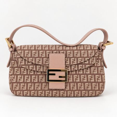 Fendi Baguette Vintage – FF Monogramm in Rosa