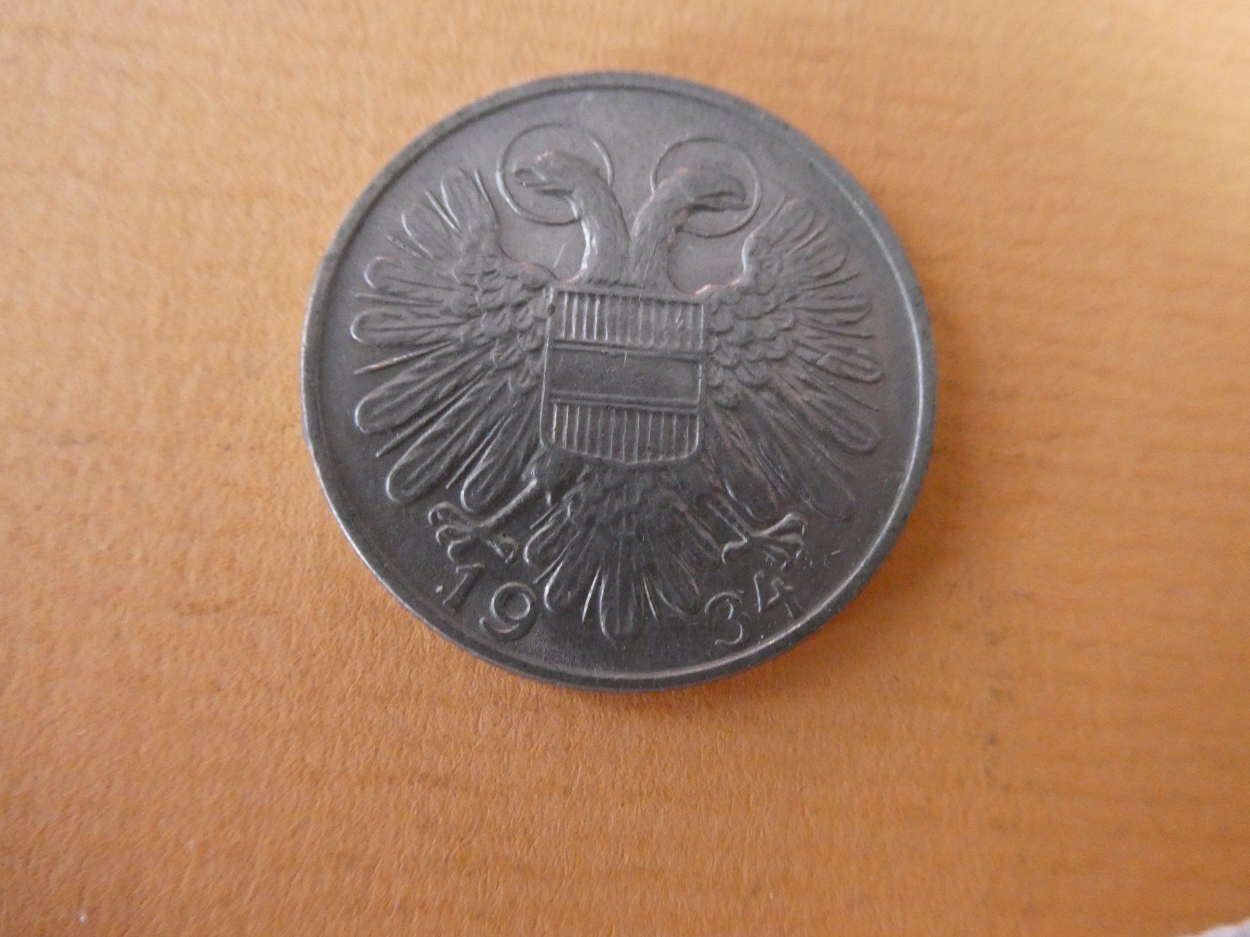 Alle Münzen: Oesterreich 1934, 1 Schilling – Gebraucht aus Hinterforst von Rohusri 1