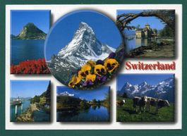 Switzerland, 2003, 6 Ansichten, gelaufen, Grossformat