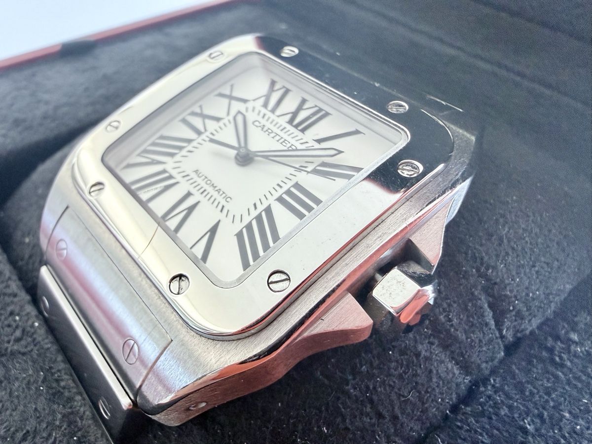 Cartier Uhren: CARTIER Santos 100 XL Automatic, FullSet 2016, Réf. W200737G – Gebraucht aus Le Mont-sur-Lausanne von LycaGallery