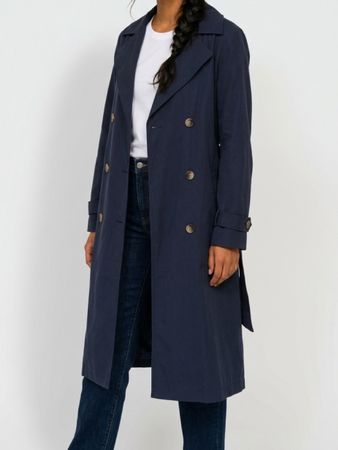 Schneiders Trenchcoat Dunkelblau Grösse M leichte Gebrauchss